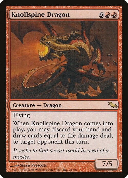 Knollspine Dragon Card Front