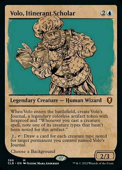 Volo, Itinerant Scholar Card Front
