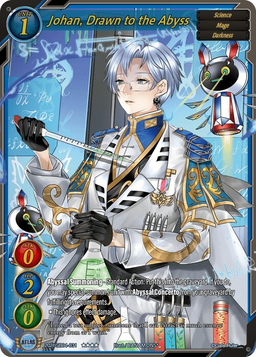 Johan, Drawn to the Abyss Card Front