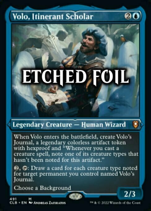 Volo, Itinerant Scholar Card Front