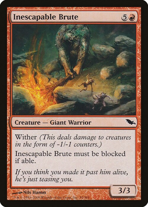 Inescapable Brute Card Front