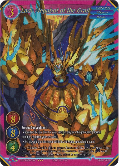 Lady Megabot of the Grail Card Front