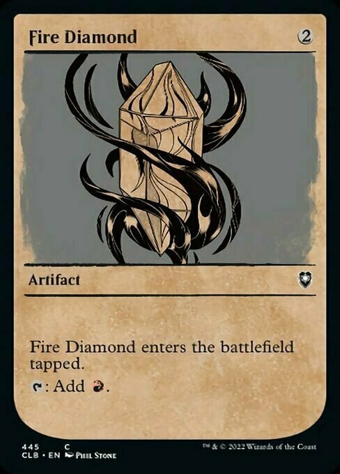Fire Diamond Card Front