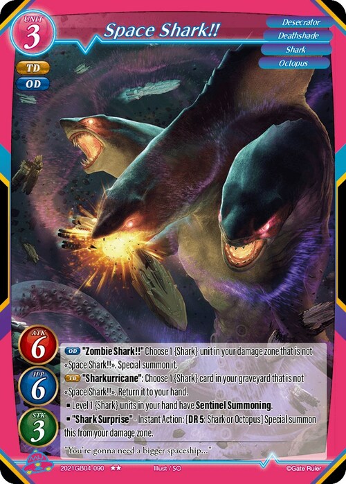 Space Shark!! Card Front