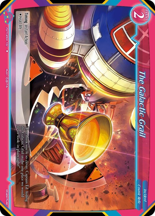 The Galactic Grail Card Front