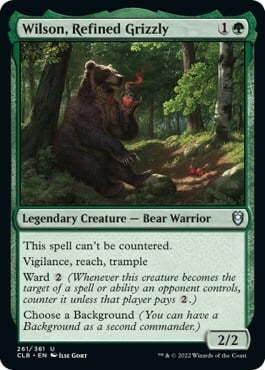 Wilson, Refined Grizzly Card Front