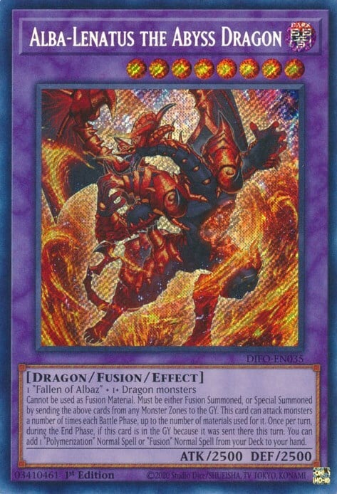 Alba-Lenatus the Abyss Dragon Card Front
