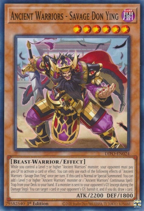 Ancient Warriors - Savage Don Ying Card Front