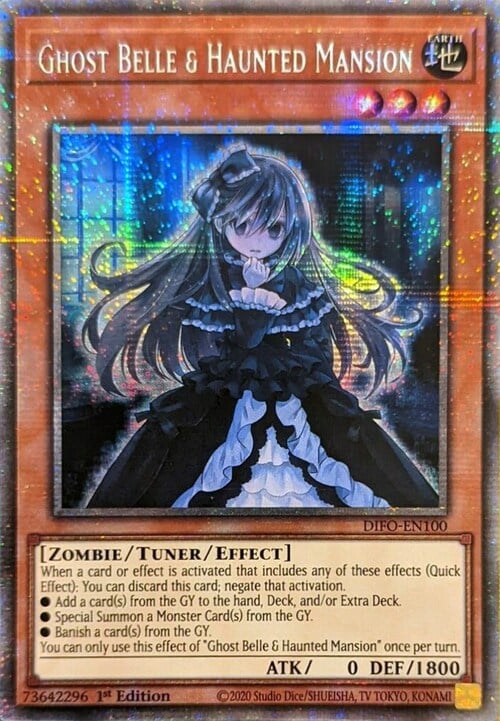 Ghost Belle & Haunted Mansion Card Front