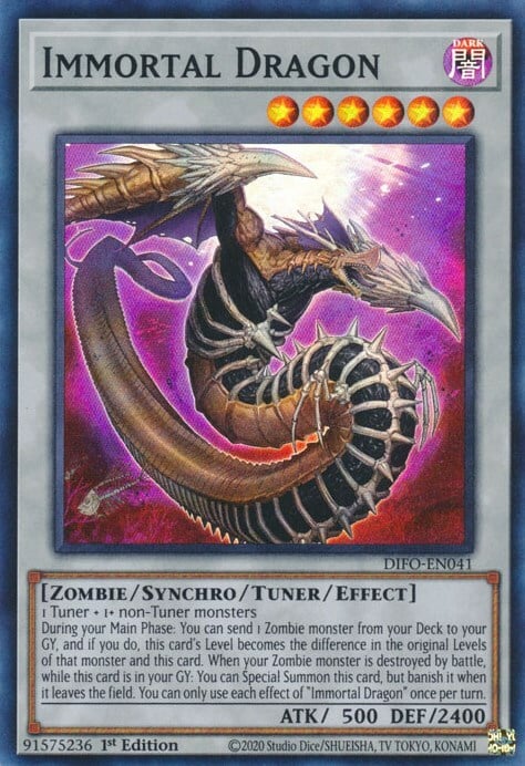 Immortal Dragon Card Front