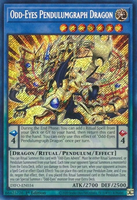 Odd-Eyes Pendulumgraph Dragon Card Front