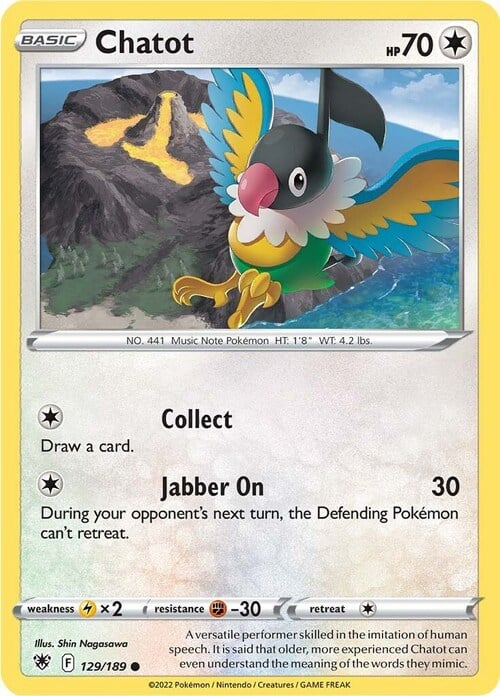 Chatot [Collect | Jabber On] Card Front