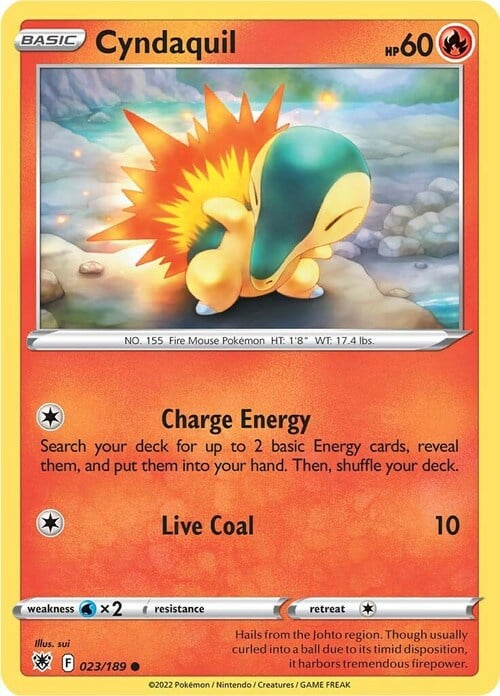 Cyndaquil [Charge Energy | Live Coal] Card Front