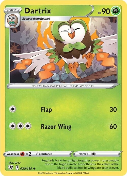 Dartrix [Flap | Razor Wing] Card Front