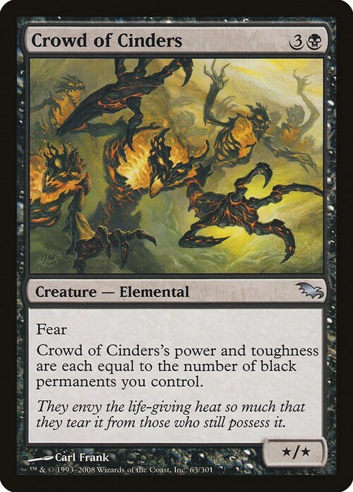 Crowd of Cinders Card Front