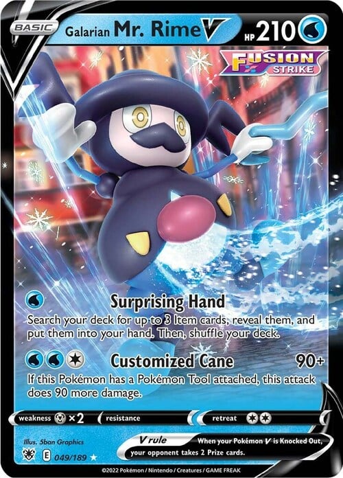 Galarian Mr. Rime V Card Front