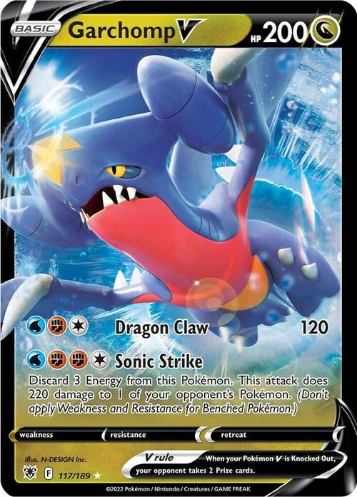 Garchomp V Card Front
