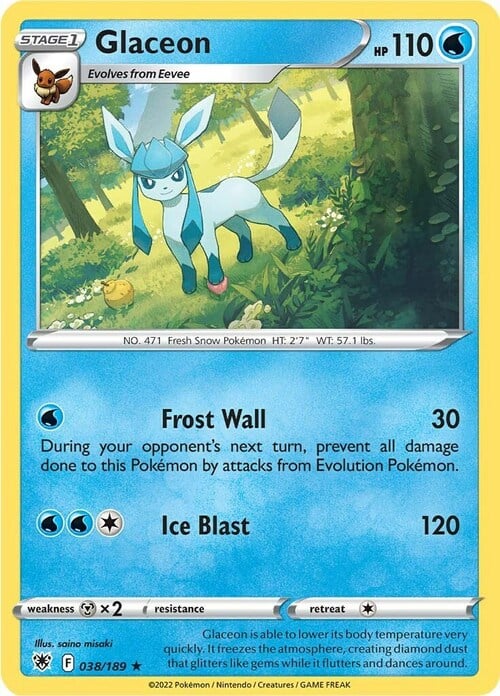 Glaceon [Frost Wall | Ice Blast] Card Front
