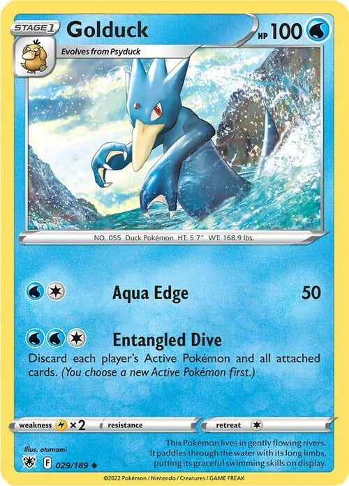 Golduck [Aqua Edge | Entangled Dive] Card Front