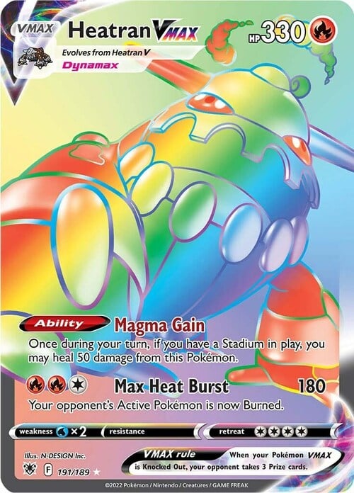 Heatran VMAX [Magmacura | Dynascoppio Rovente] Card Front