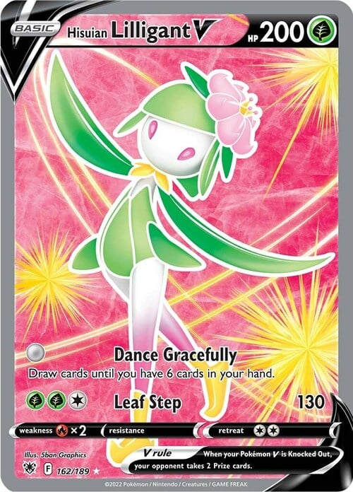 Lilligant di Hisui V [Dance Gracefully | Leaf Step] Card Front