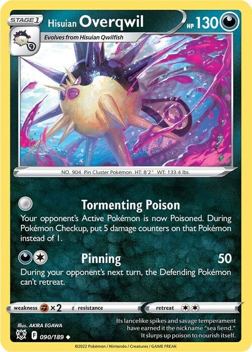 Overqwil di Hisui [Tormenting Poison | Pinning] Card Front