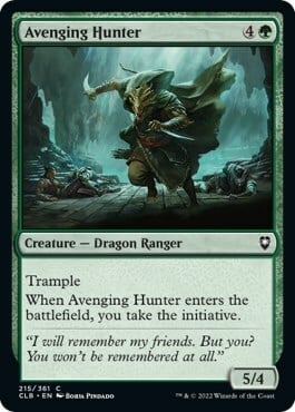 Avenging Hunter Card Front