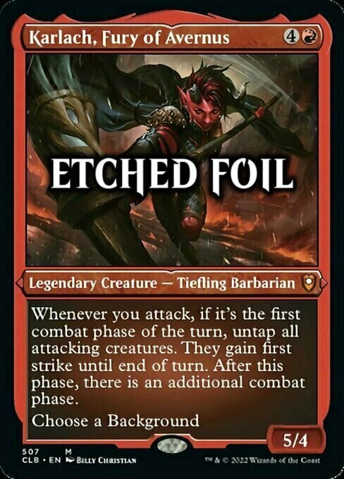 Karlach, Fury of Avernus Card Front