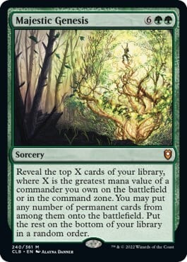Majestic Genesis Card Front