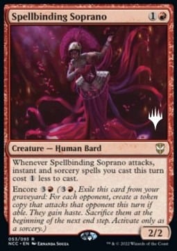Spellbinding Soprano Card Front