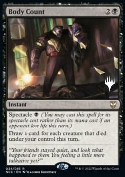 Body Count Card Front