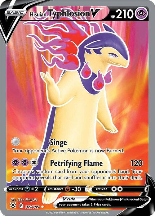Typhlosion di Hisui V [Singe | Petrifying Flame] Card Front