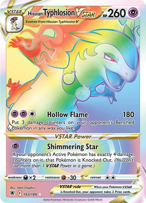 Typhlosion di Hisui V ASTRO [Hollow Flame | Shimmering Star] Card Front