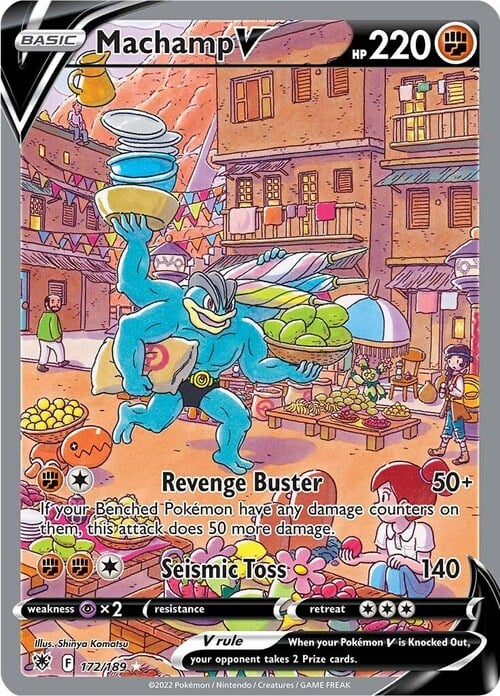 Machamp V [Revenge Buster | Seismic Toss] Card Front