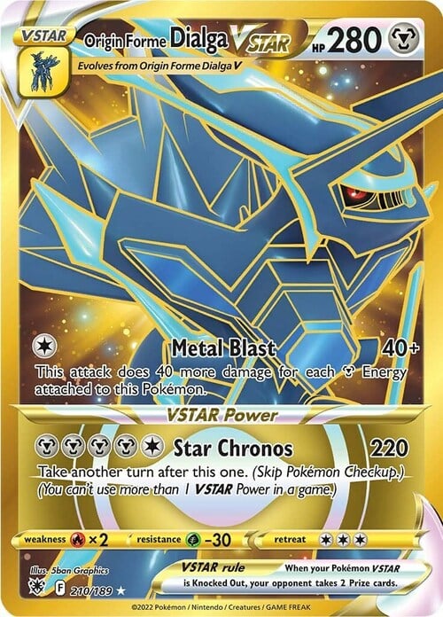 Dialga Originale V ASTRO [Metal Blast | Star Chronos] Card Front