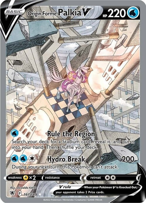 Palkia Originale V [Rule the Region | Hydro Break] Card Front