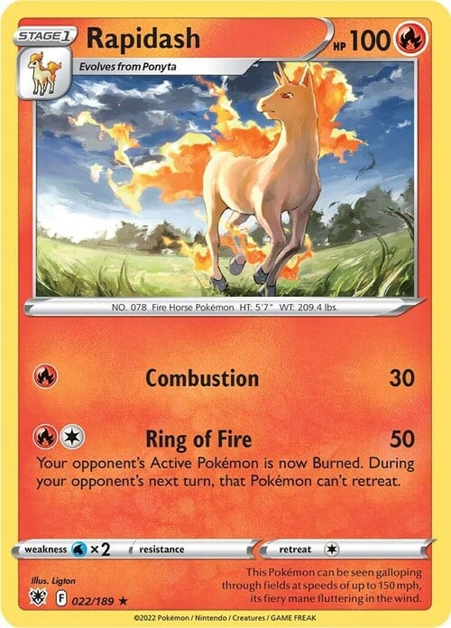 Rapidash [Combustion | Ring of Fire] Frente