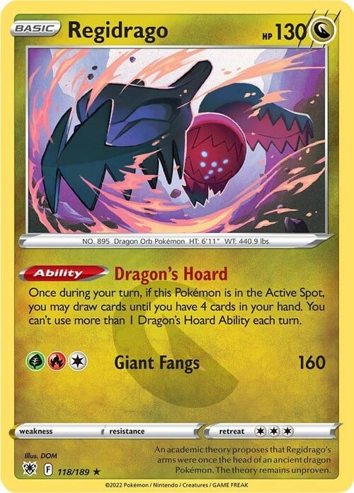 Regidrago [Dragon's Hoard | Giant Fangs] Card Front