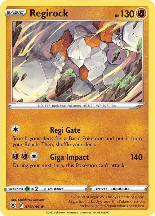 Regirock [Regi Gate | Giga Impact] Card Front