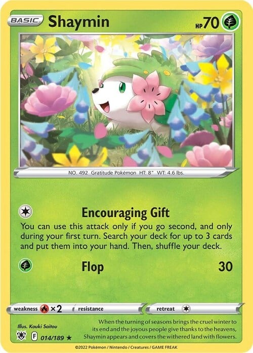 Shaymin [Encouraging Gift | Flop] Card Front