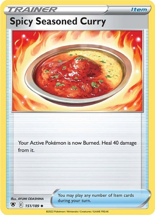 Spicy Seasoned Curry Card Front