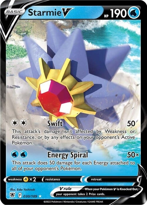 Starmie V Card Front