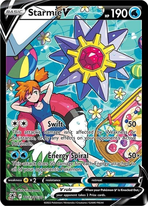 Starmie V [Swift | Energy Spiral] Card Front