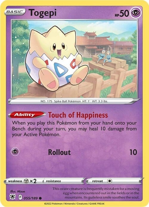 Togepi [Touch of Happiness | Rollout] Card Front