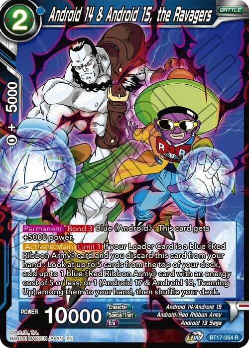 Android 14 & Android 15, the Ravagers Card Front