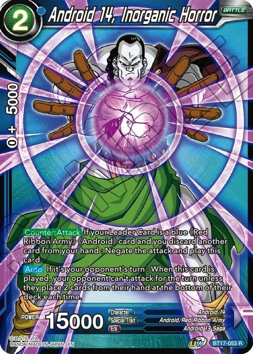 Android 14, Inorganic Horror Card Front