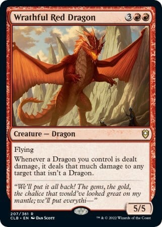 Wrathful Red Dragon Card Front