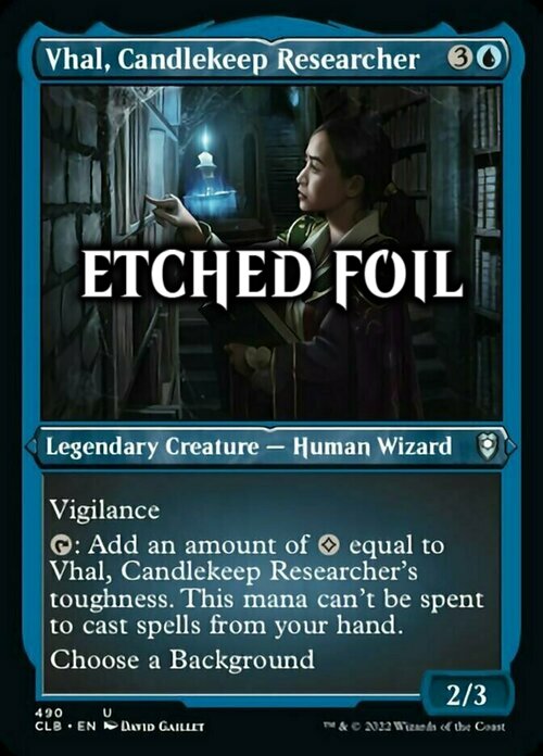Vhal, Candlekeep Researcher Card Front