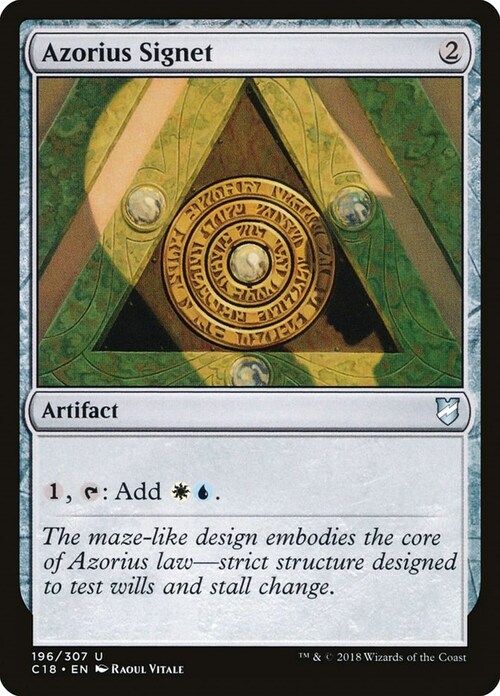 Azorius Signet Card Front