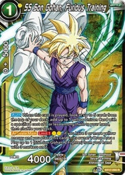 SS Son Gohan, Furious Training Card Front